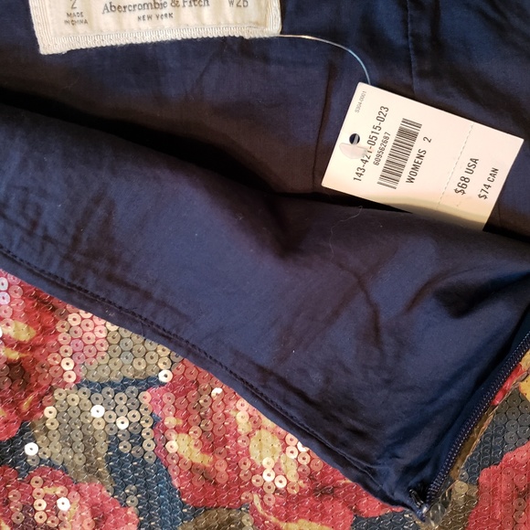 Abercrombie & Fitch micro mini sequin skirt - Picture 3 of 5